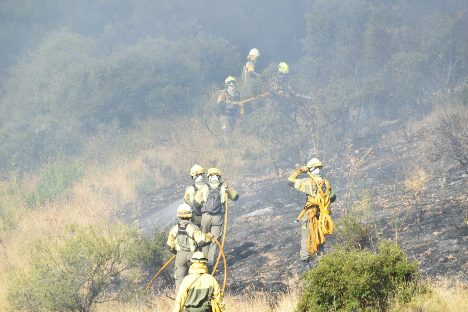 Fotos: Incendio en el Ecoparque de Logroño