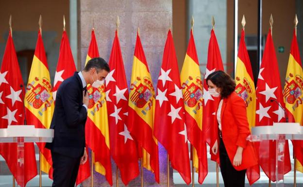 Sanchez y Ayuso, en su reunión del pasado 21 de septiembre. 