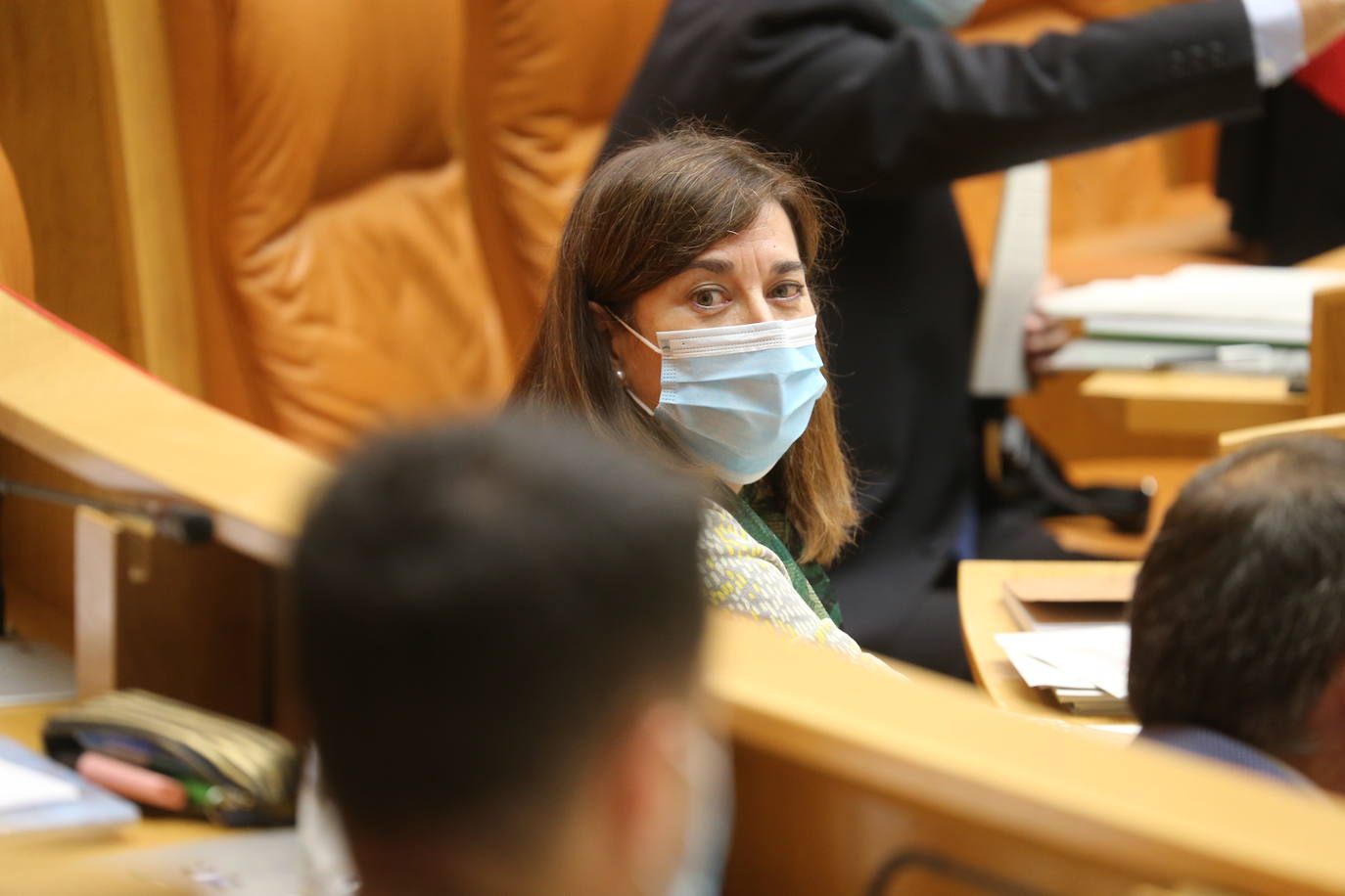 Celebración del pleno de septiembre en el Parlamento riojano.