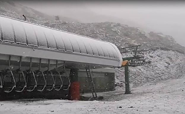 La borrasca Alex deja las primeras nieves en Valdezcaray