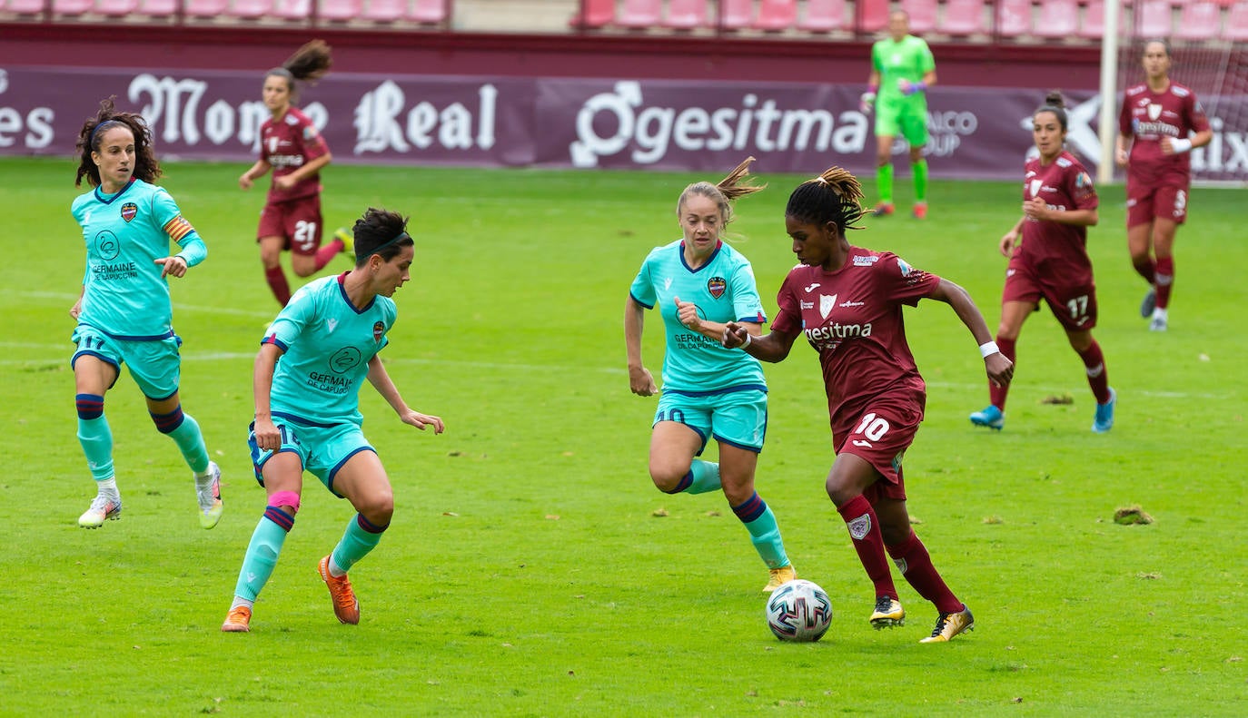 Las riojanas abrieron la Primera Iberdrola en Las Gaunas perdiendo ante el Levante