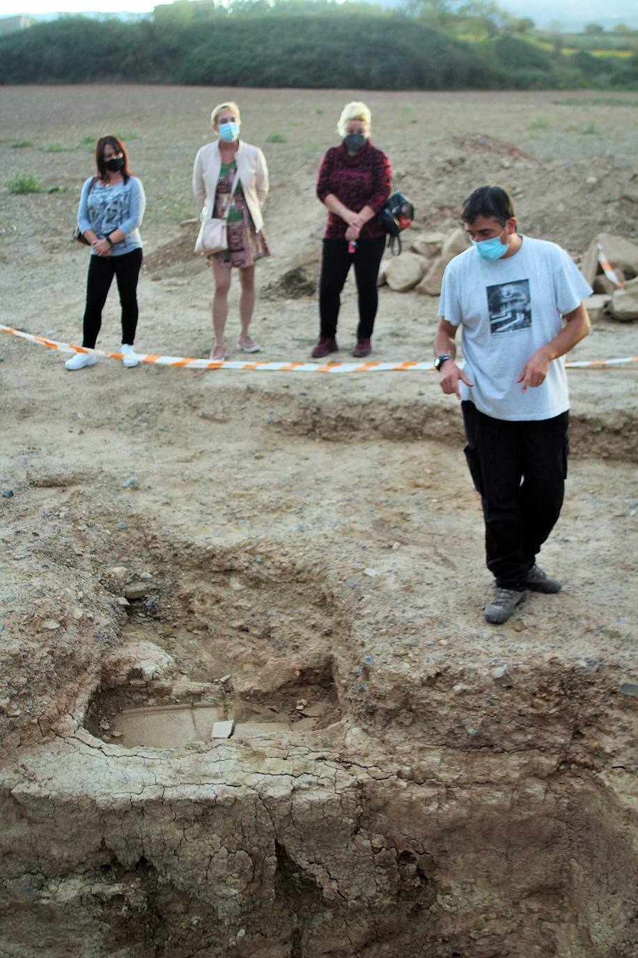 Una visiata al yacimiento romano de La Morlaca de Villamediana, que data de entre los siglos III y IV.