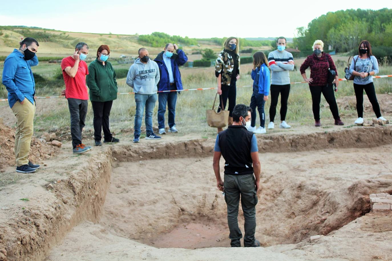 Una visiata al yacimiento romano de La Morlaca de Villamediana, que data de entre los siglos III y IV.