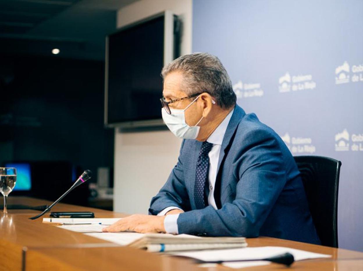 Celso González, en la rueda de prensa de ayer. 