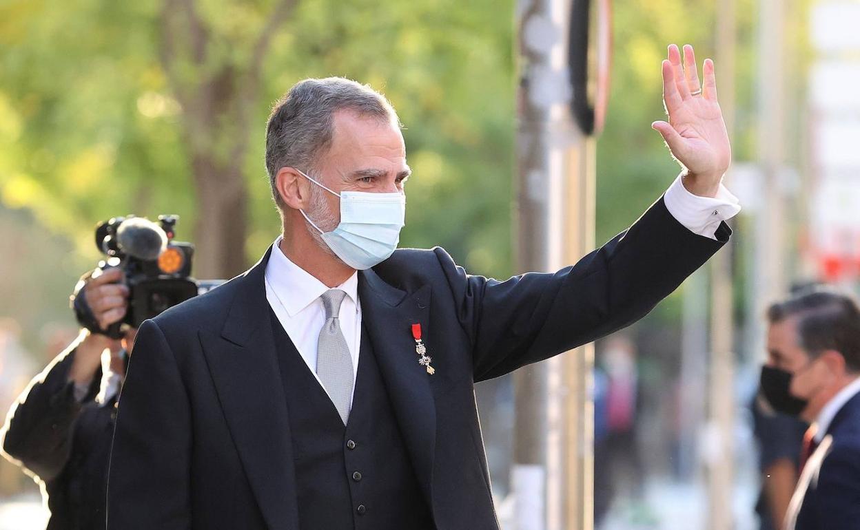 El rey Felipe VI, durante un acto el pasdo miércoles.