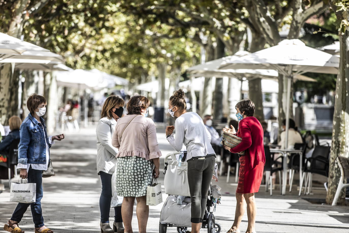 Vecinos de Calahorra, en el centro de la ciudad