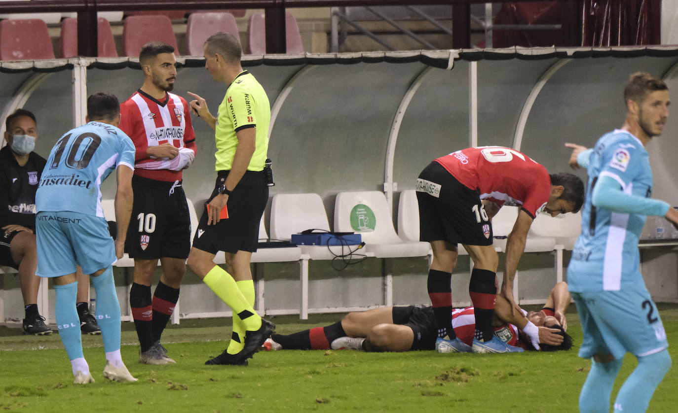 Los blanquirrojos han caído en Las Gaunas por culpa de un gol de Borja Bastón en el minuto 30