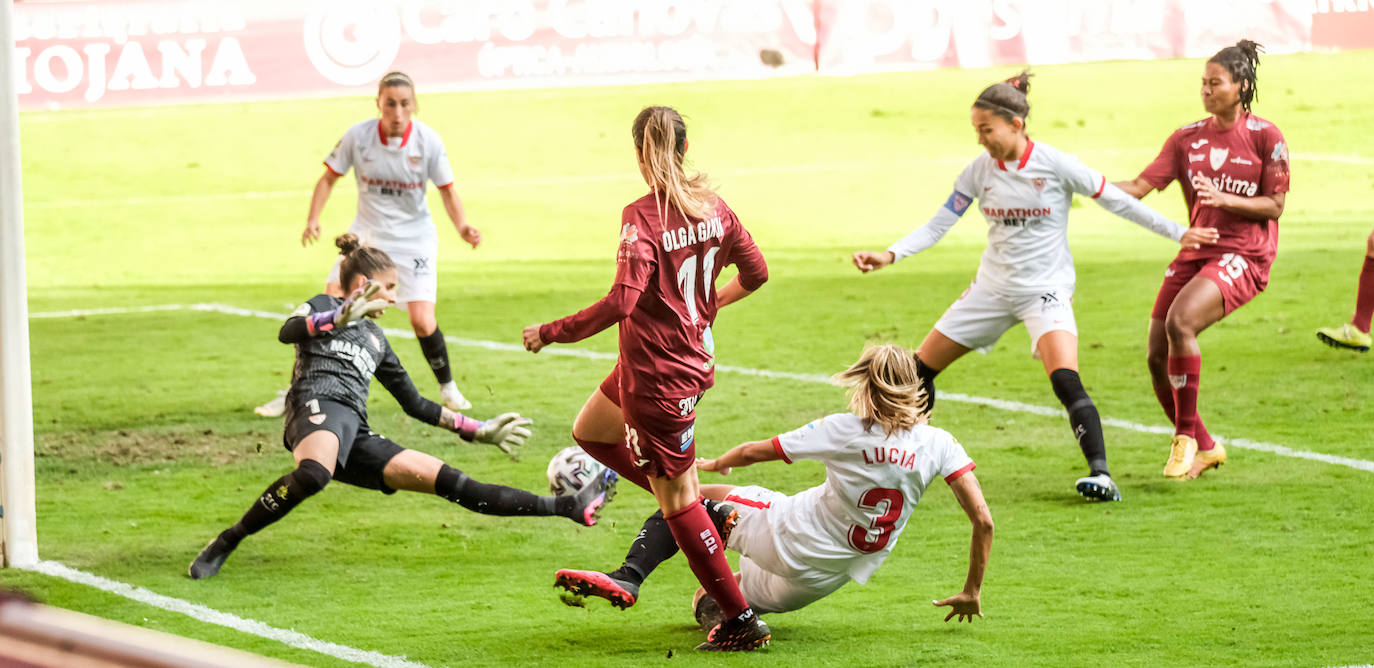 Las riojanas han sumado su primer punto de la temporada ante el bloque hispalense