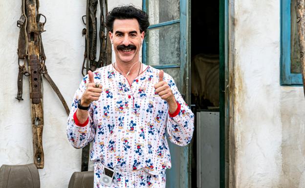 Sacha Baron Cohen, como Borat, en la secuela.