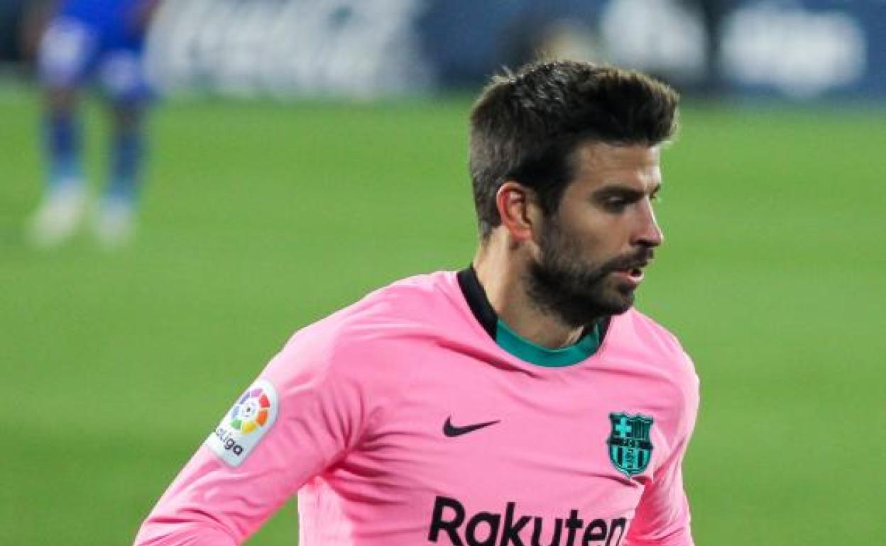 Gerard Piqué, durante un partido. 