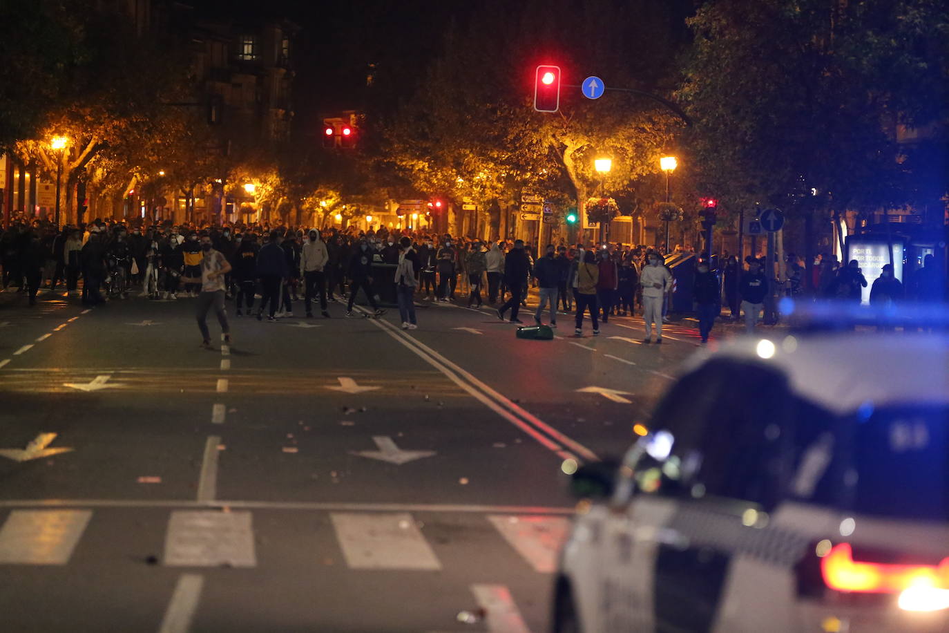 La capital riojana ha vivido este sábado una tensa jornada