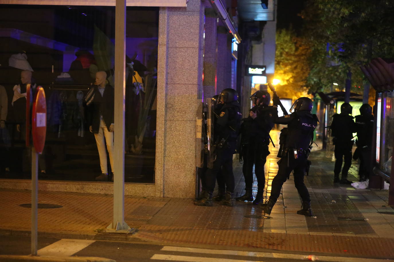 La capital riojana ha vivido este sábado una tensa jornada