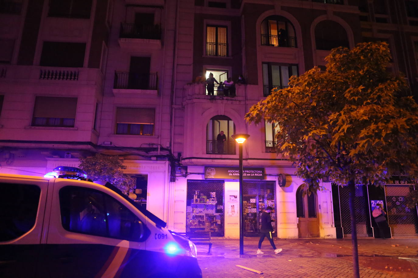 La capital riojana ha vivido este sábado una tensa jornada