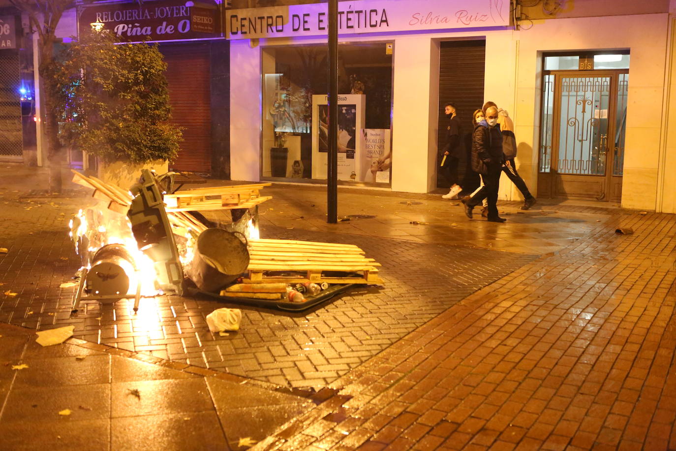 La capital riojana ha vivido este sábado una tensa jornada