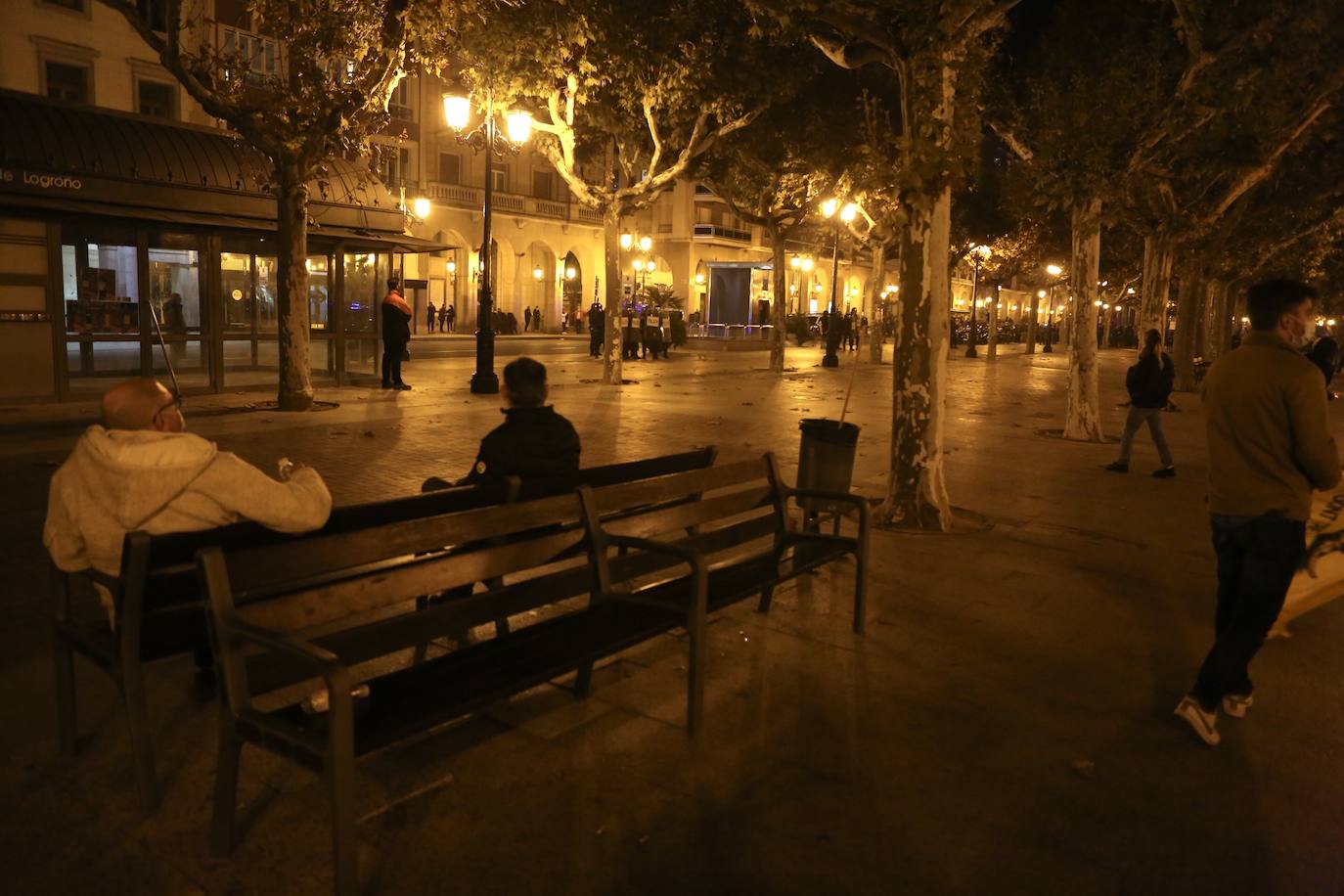 La capital riojana ha vivido este sábado una tensa jornada