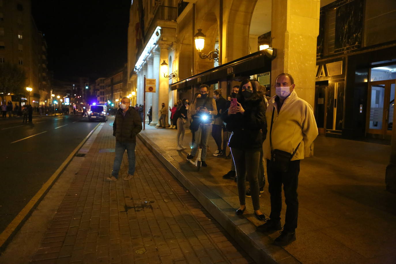 La capital riojana ha vivido este sábado una tensa jornada