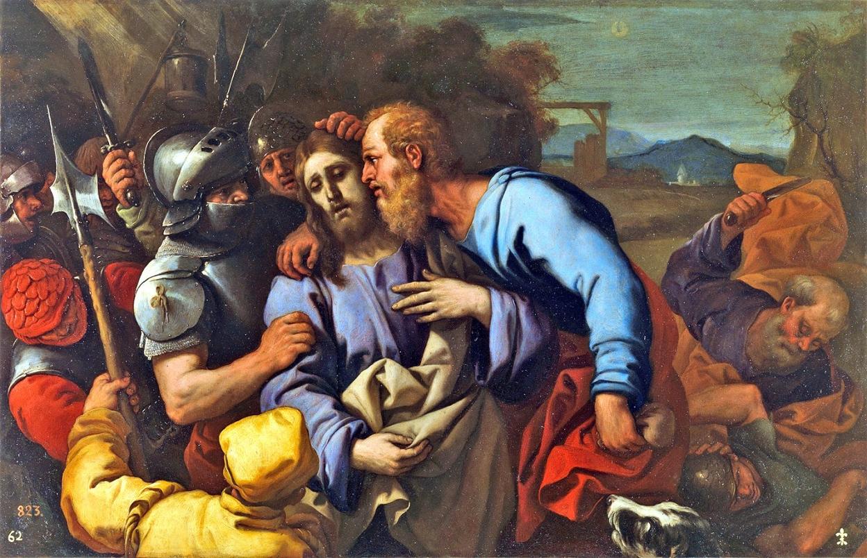 'El beso de Judas', obra de Lucas Giordano, propiedad del Museo del Prado.