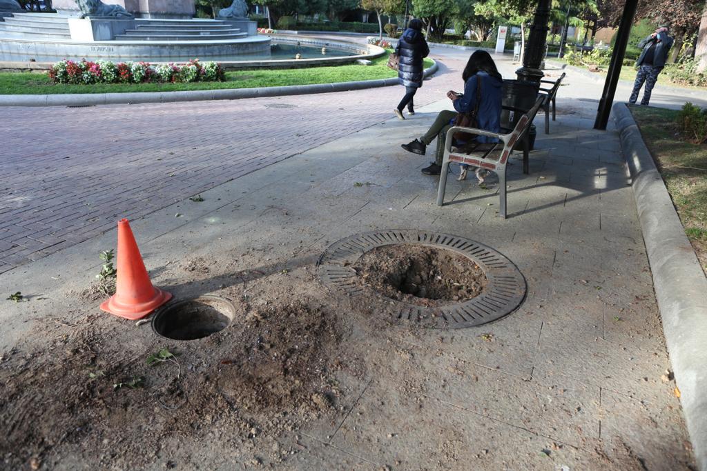 Fotos: El centro de Logroño despiera incrédulo tras la noche de destrozos y saqueos