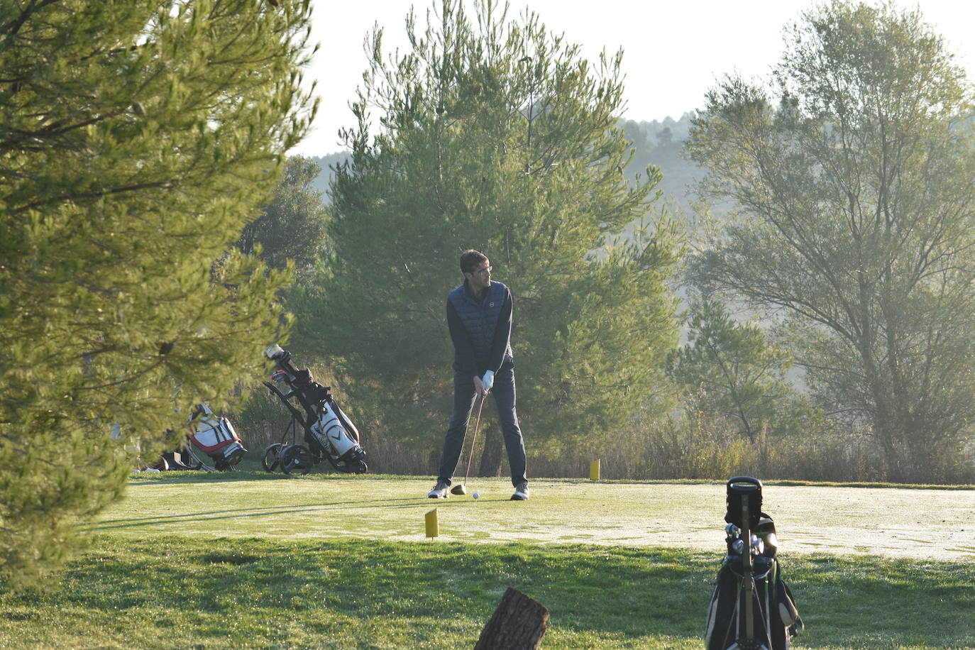 El torneo de la Liga Golf y Vino se disputó con unas magníficas condiciones climatológicas