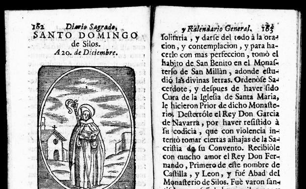 Imagen principal - Planta del templo de Silos (s. XVIII). Libro Primero de 'Vida y milagros de el thaumaturgo español...', por Sebastián de Vergara (1736). B.N.E.