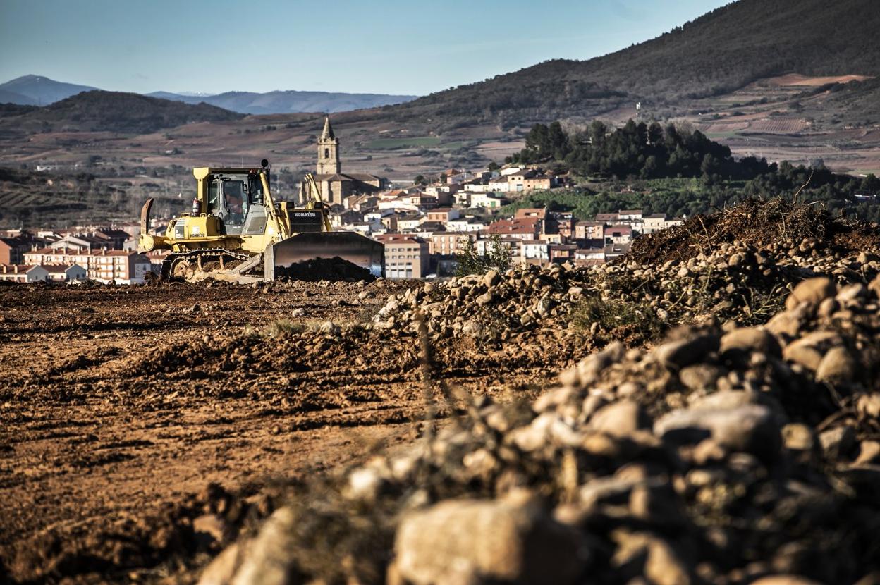 Aspecto que presentaban las obras de la Ronda Sur a comienzos de año. 