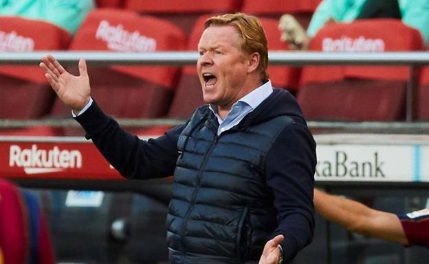 Ronald Koeman, durante el Barça-Betis.