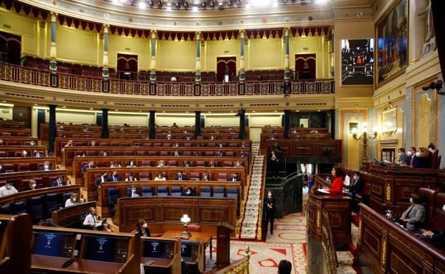 María Jesús Montero, ministra de Hacienda, en el Congreso de los Diputados 