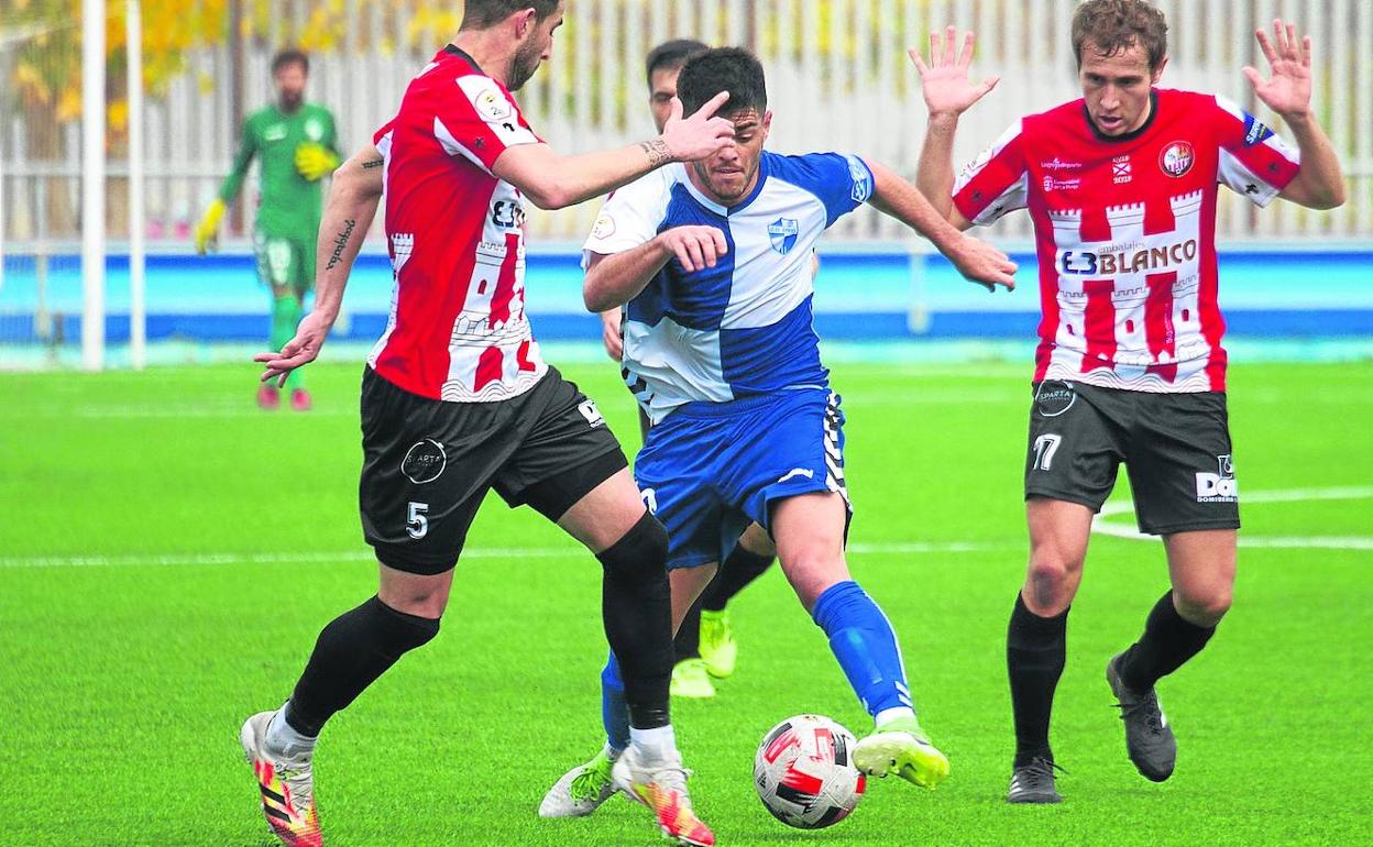 Chacón y Javito, durante el partido de este sábado. 
