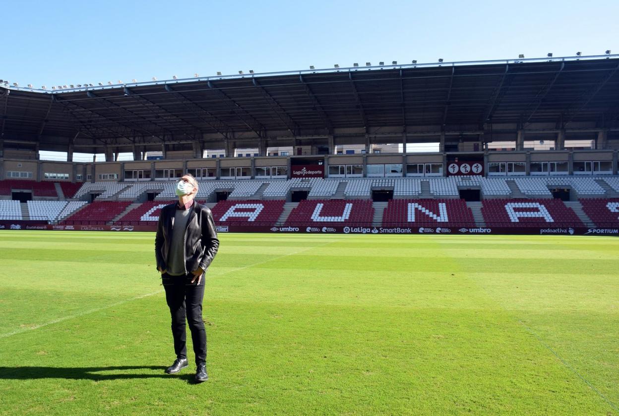 Rubén Antoñanzas, en una pasada visita a Las Gaunas. 