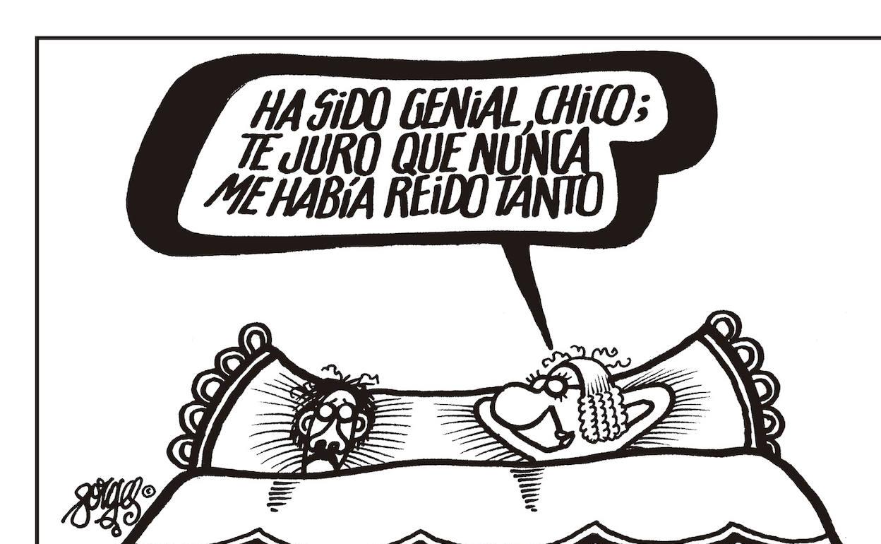 Una de las viñetas e Forges recogida en el libro. 