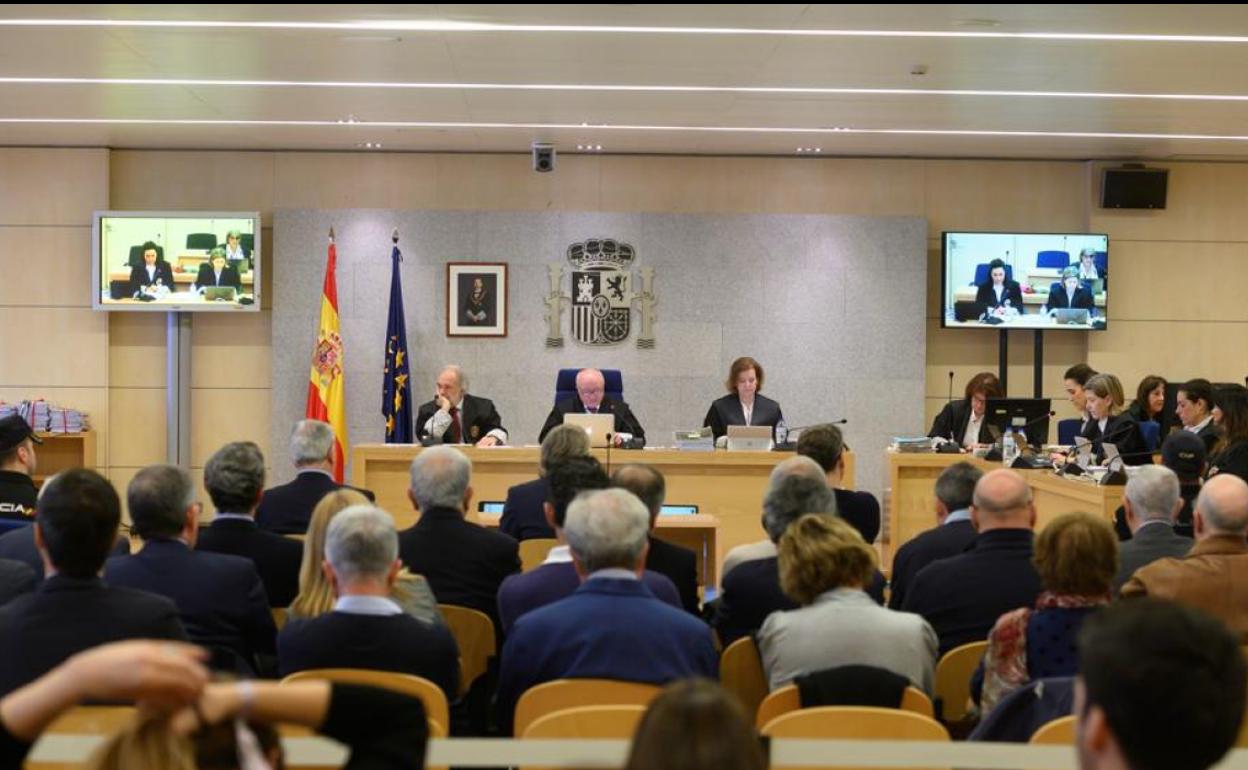 Vista del tribunal que juzgó a los acusados de 'Gurtel' por la visita del Papa a Valencia.