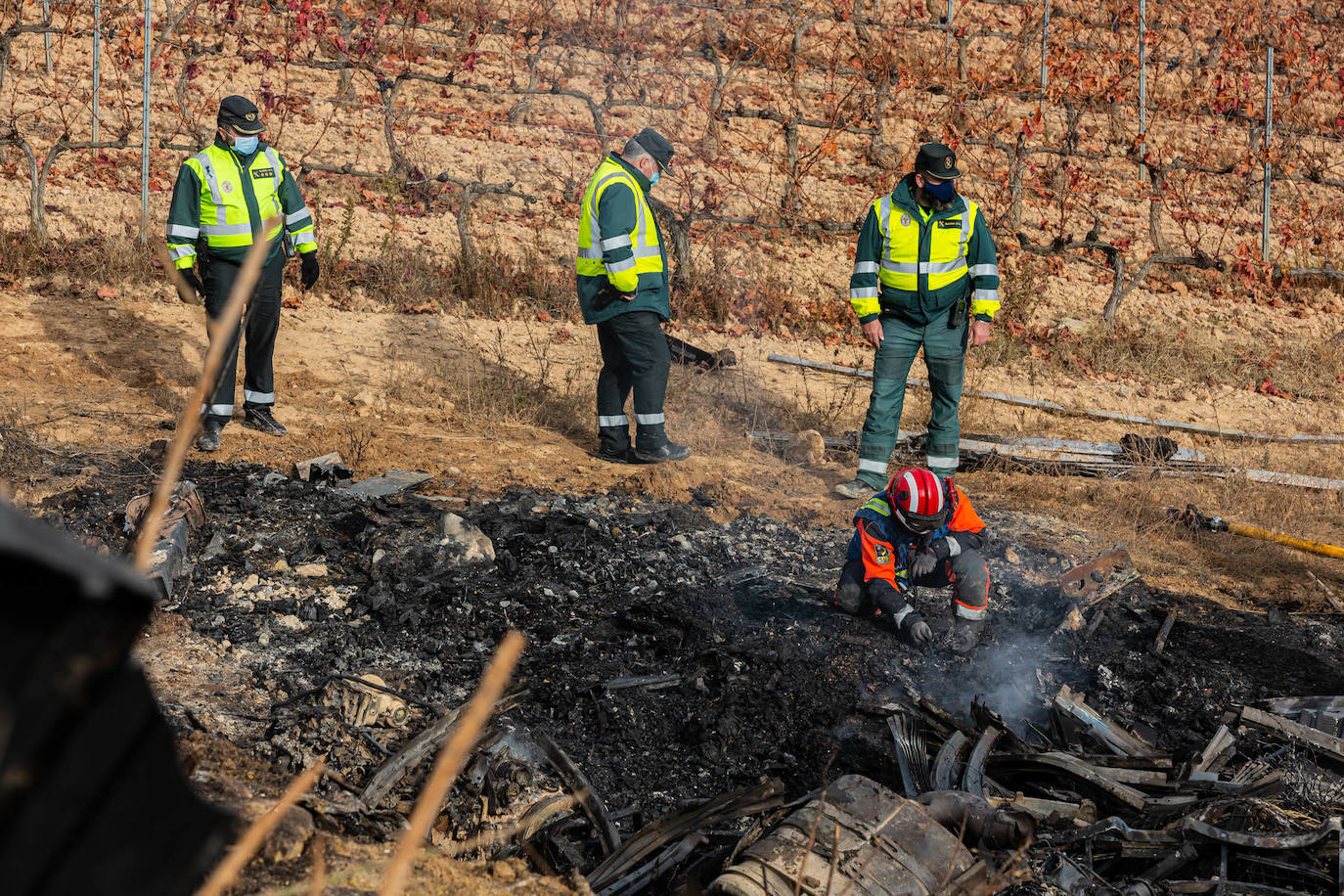 En este terrible suceso, los bomberos han tardado cinco horas en hallar el cuerpo de la víctima