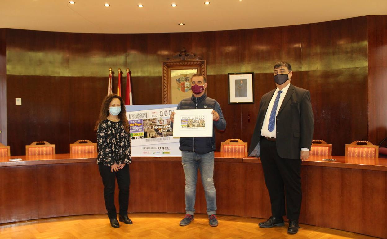 Presentación del cupón dedicado a Fuenmayor. 