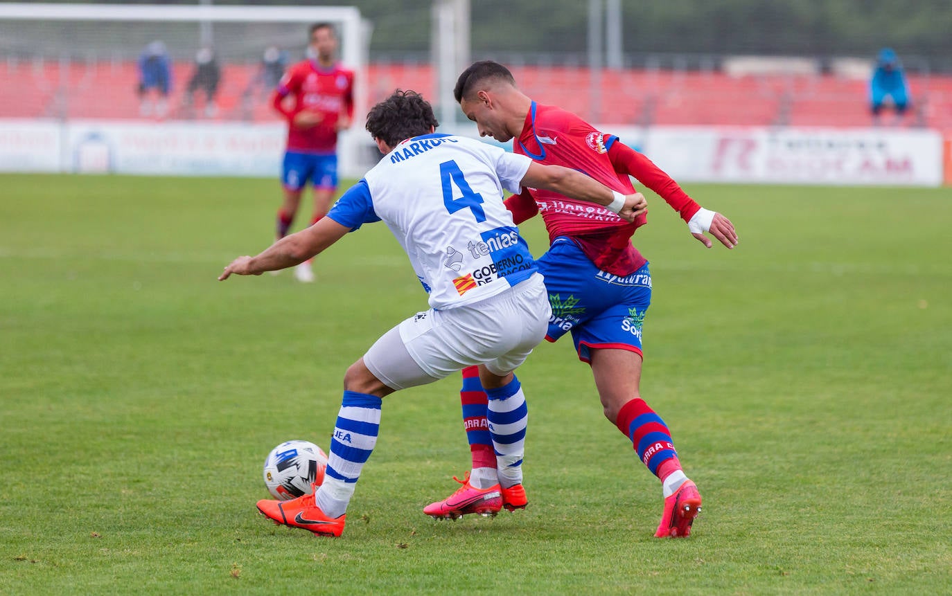 Los riojabajeños han ganado al Ejea con un gol de Cristian. 