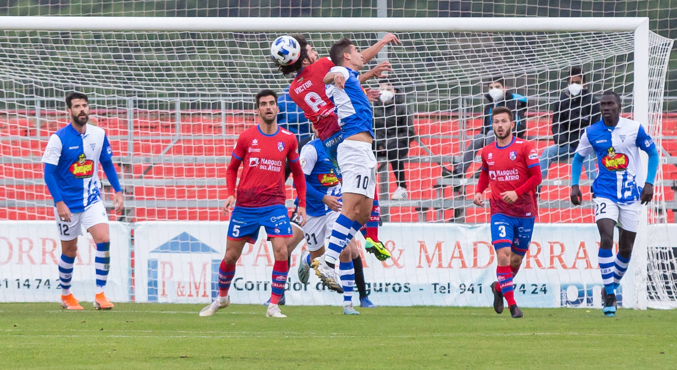 Los riojabajeños han ganado al Ejea con un gol de Cristian. 