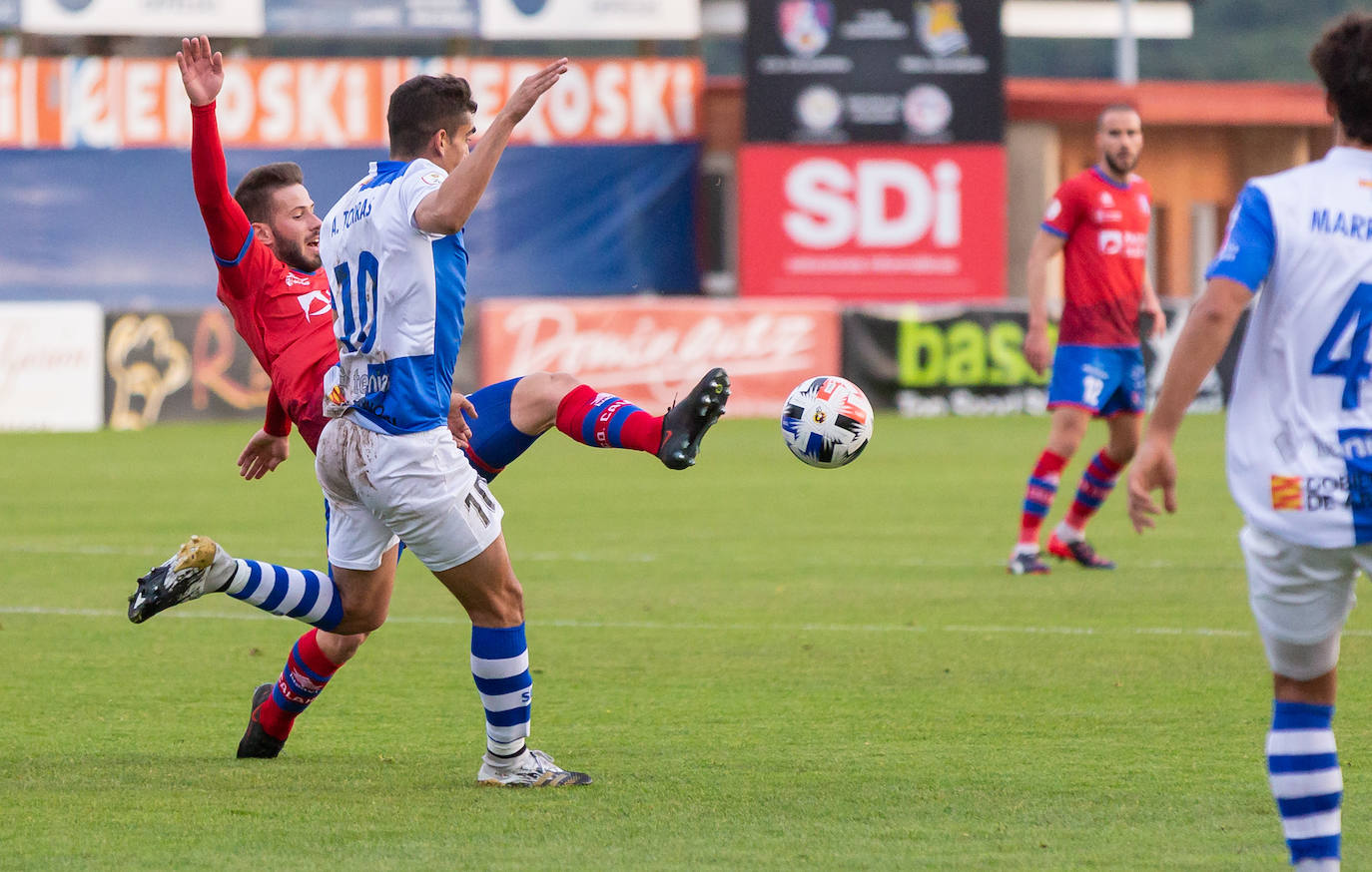 Los riojabajeños han ganado al Ejea con un gol de Cristian. 