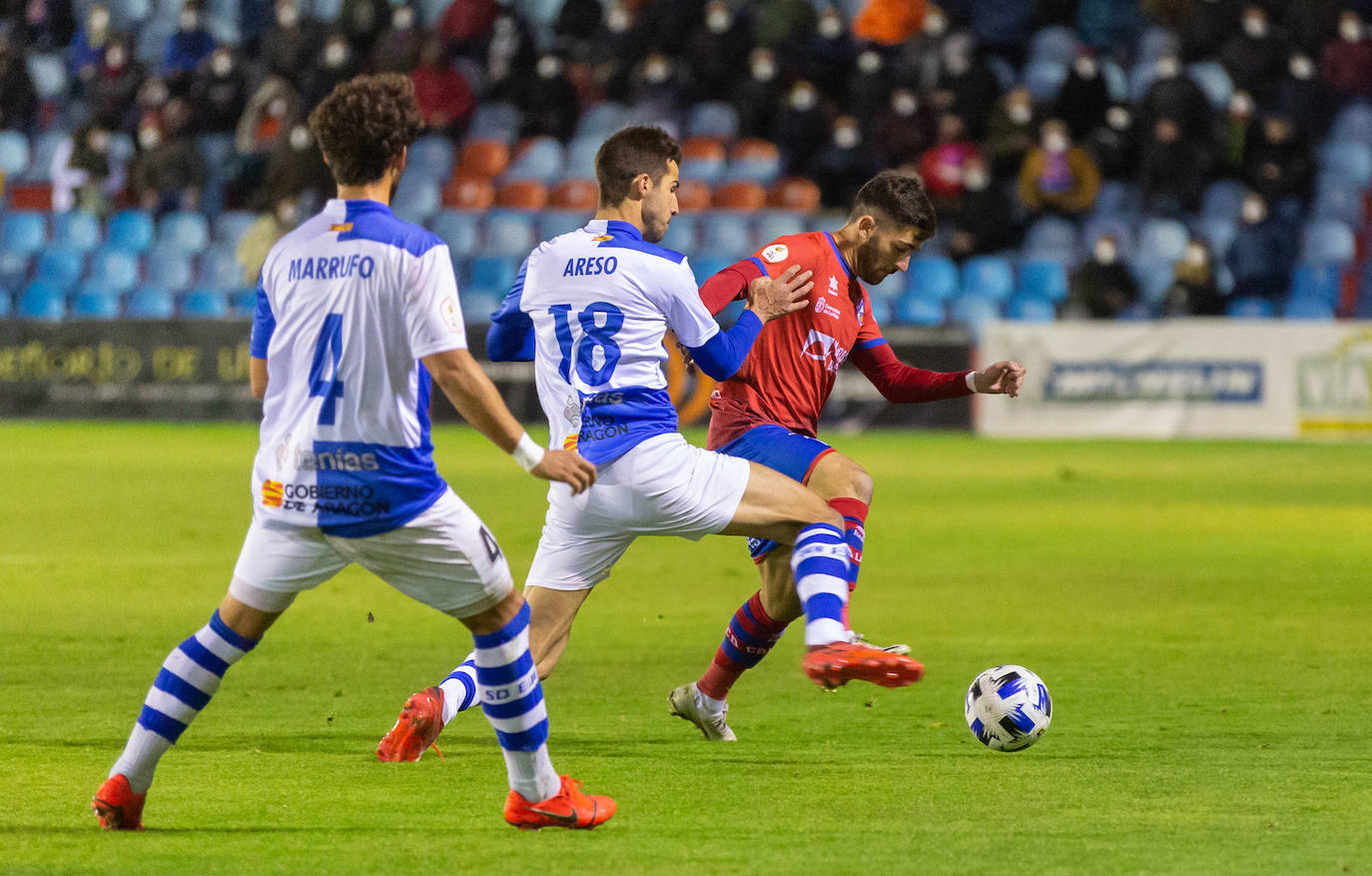 Los riojabajeños han ganado al Ejea con un gol de Cristian. 