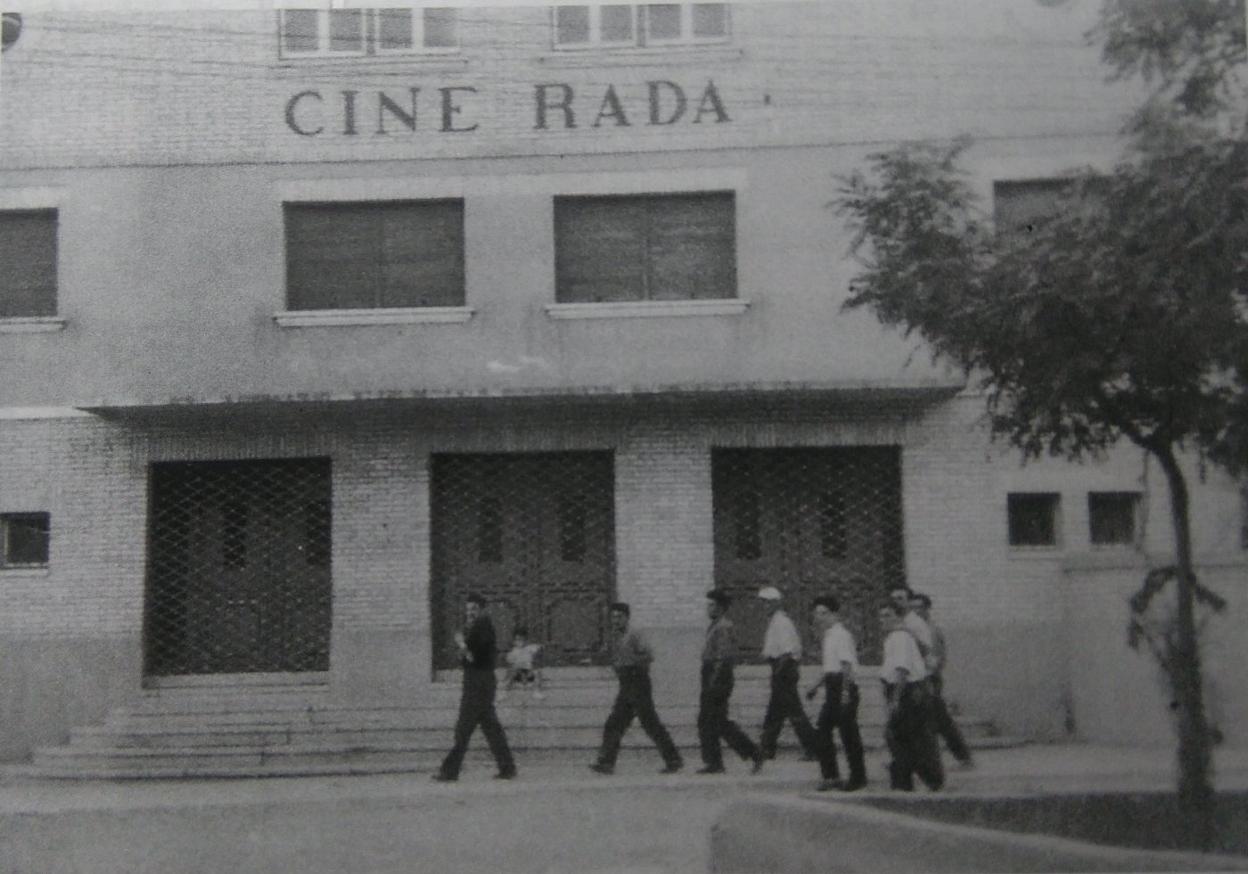 La Retina: fachada del antiguo Cine Rada, en Aldeanueva de Ebro