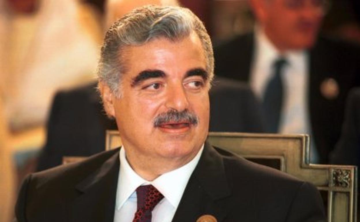 El ex primer ministro de Líbano, Rafik Hariri, asesinado en un atentado en 2005 en Beirut 