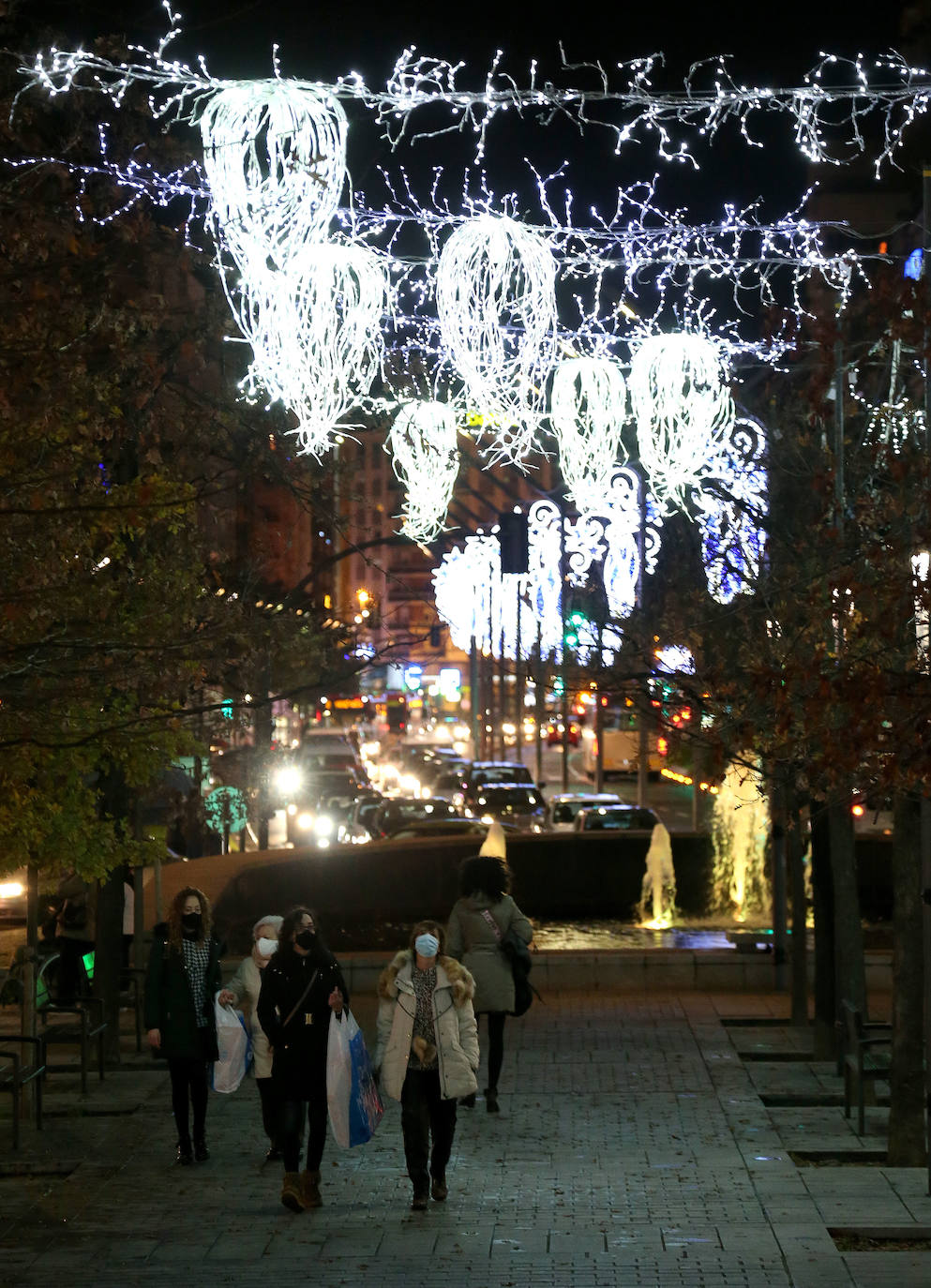 Encendido de todas las luces navideñas, en Logroño.