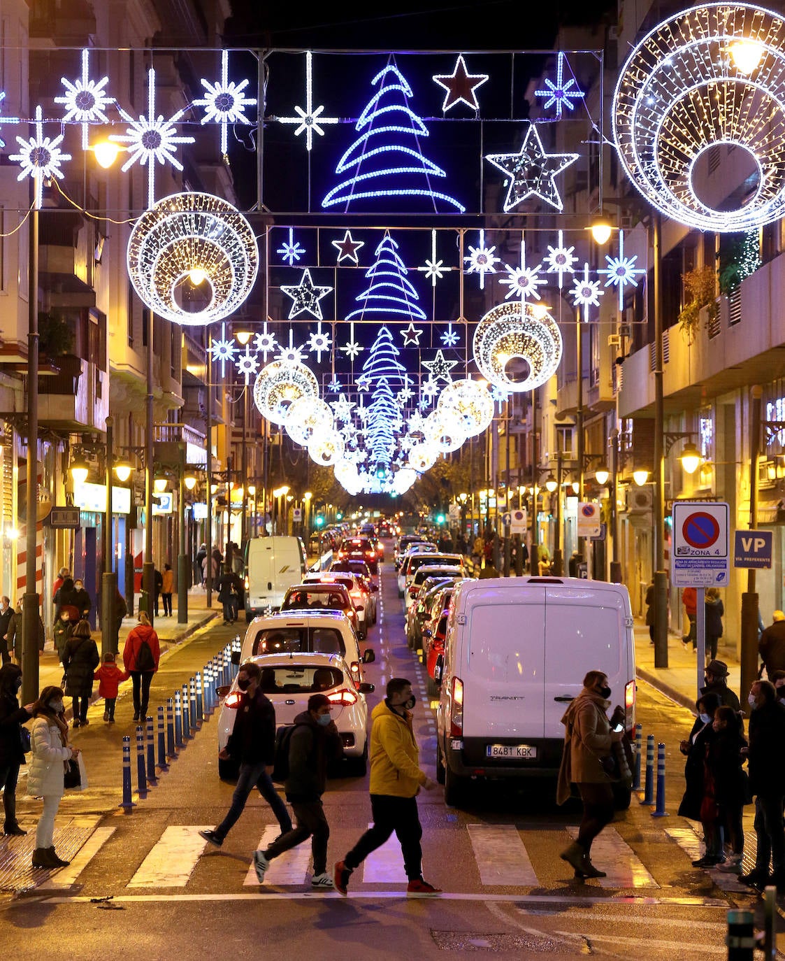 Encendido de todas las luces navideñas, en Logroño.