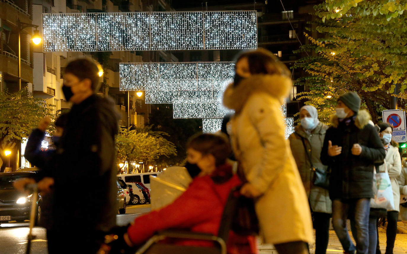 Encendido de todas las luces navideñas, en Logroño.