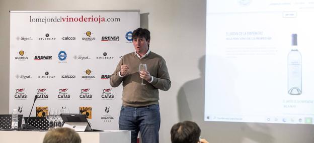 Eduardo Hernáiz, en un momento de la presentación en el Club de Marketing.