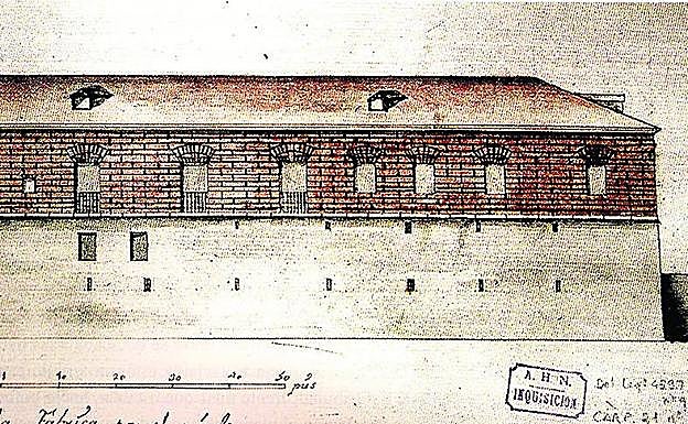 Lienzo oriental del desaparecido Palacio de la Inquisición. 