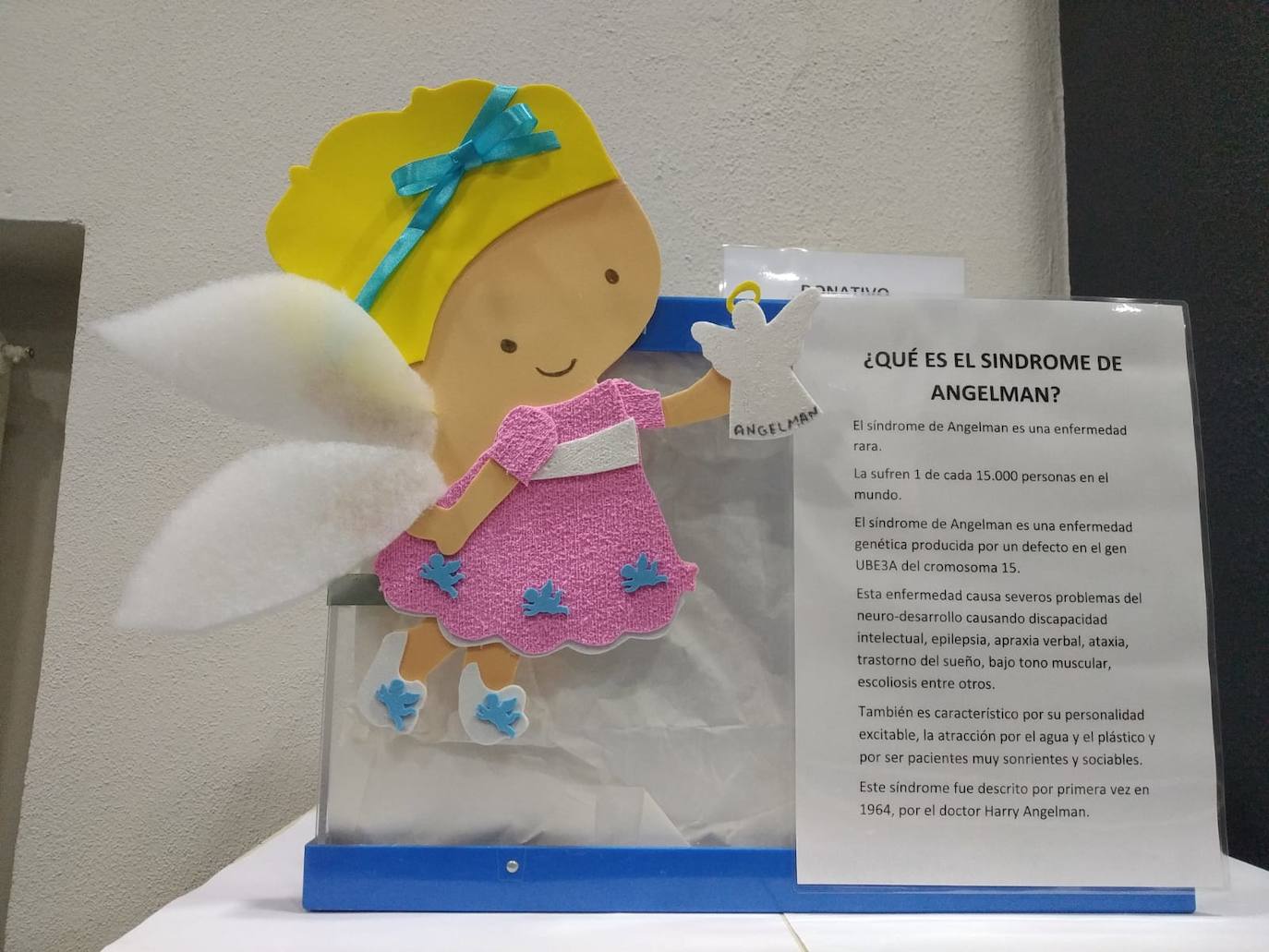 Ayuda para una niña calceatense con el síndrome de Angelman