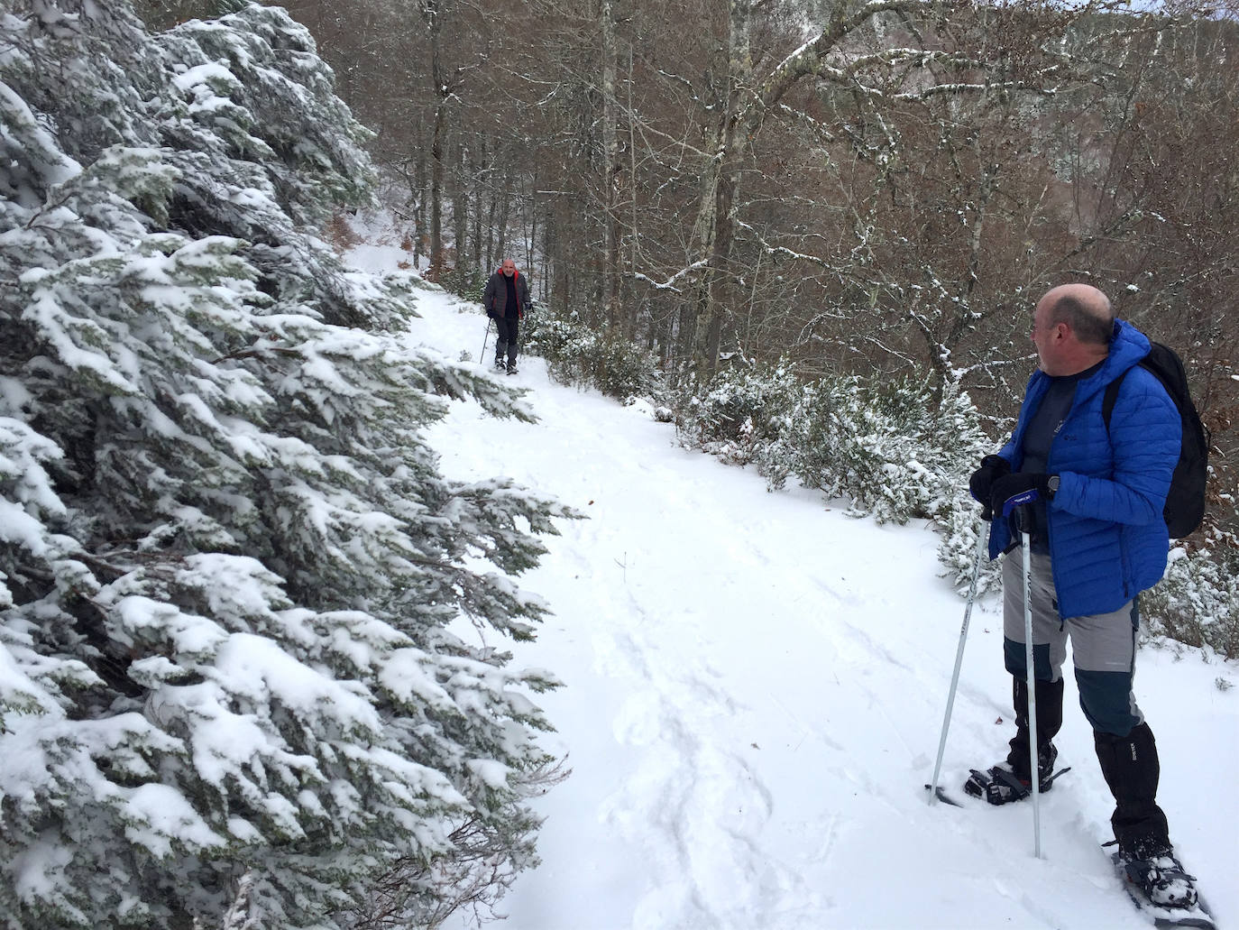 Fotos: La nieve cubre el monte de la Agenzana, en El Rasillo