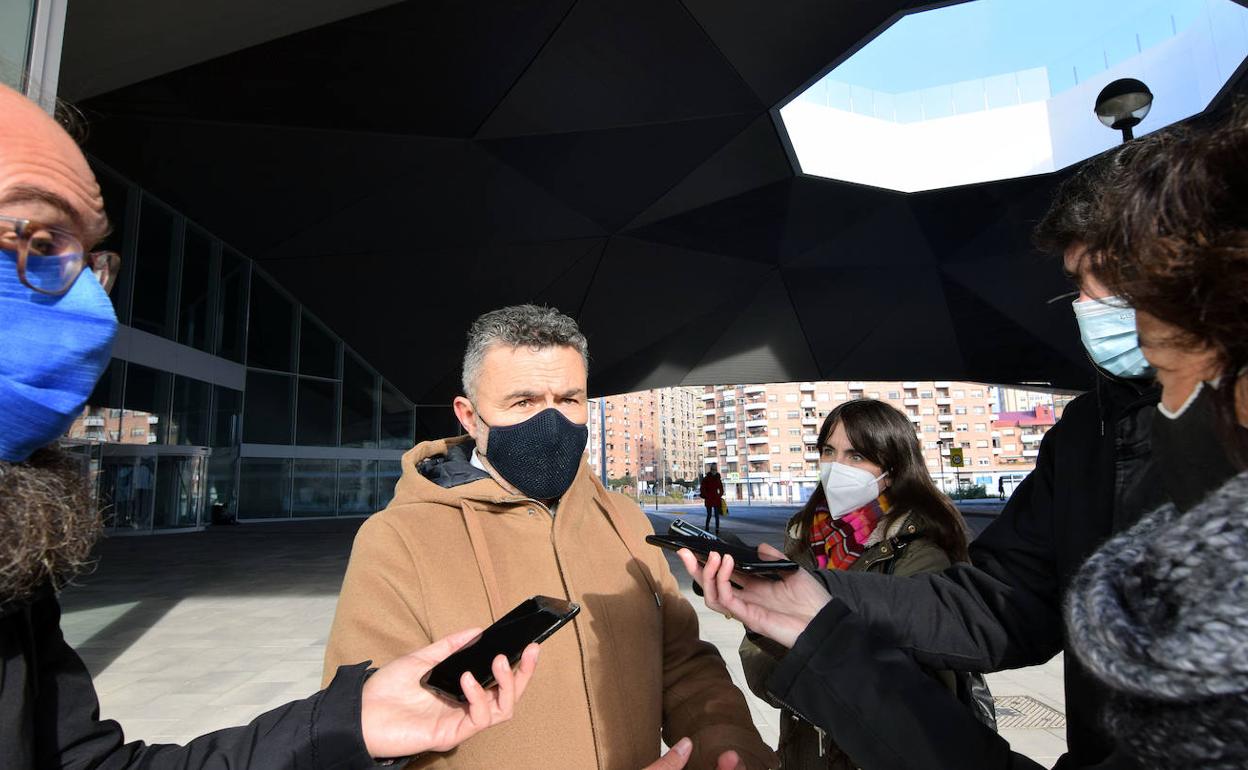 Conrado Escobar, durante sus declaraciones. 
