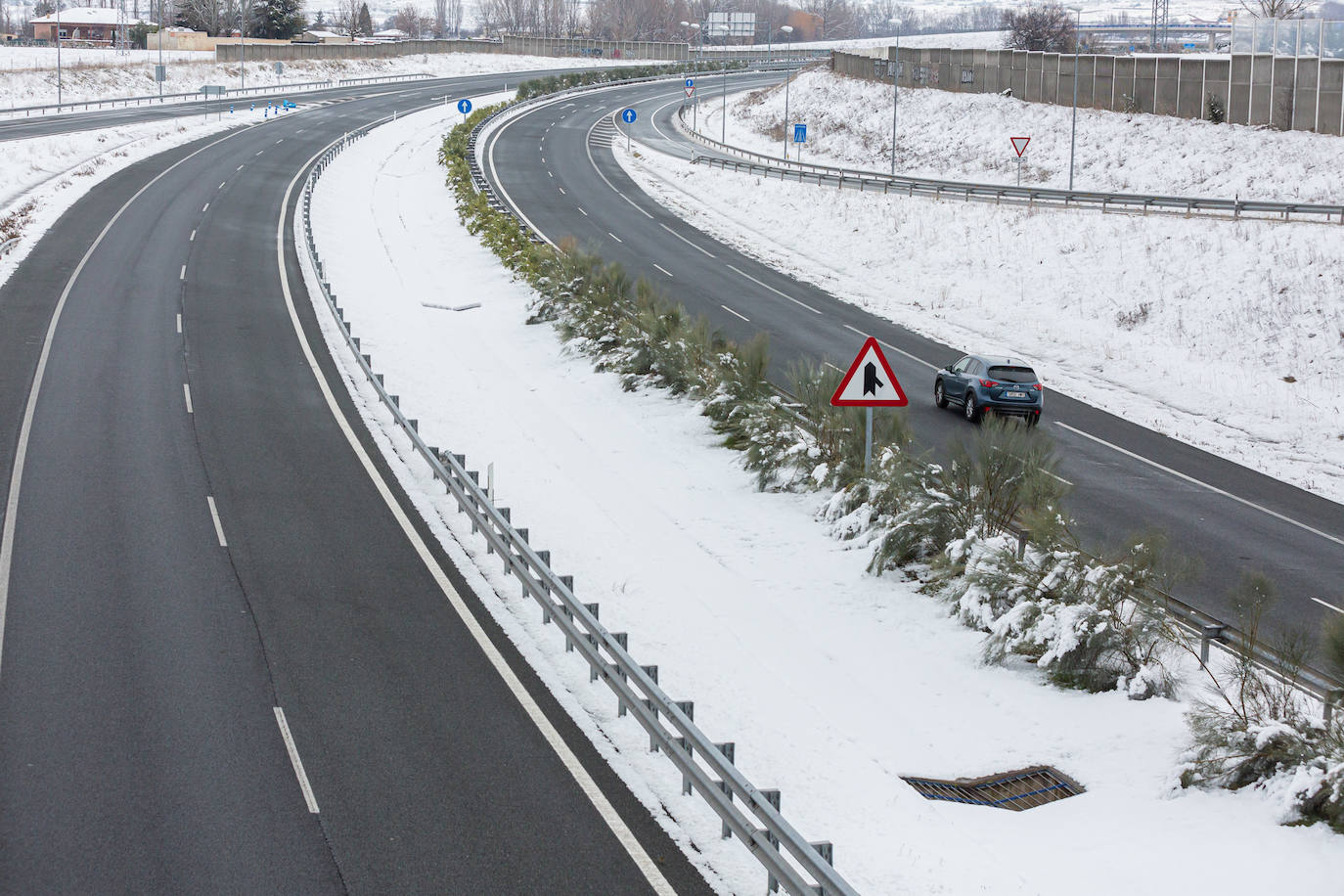 Fotos: Así han lucido este domingo las carreteras riojanas