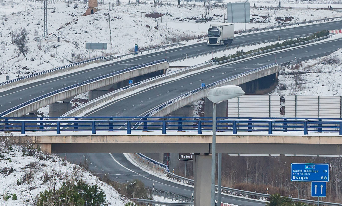 Fotos: Así han lucido este domingo las carreteras riojanas