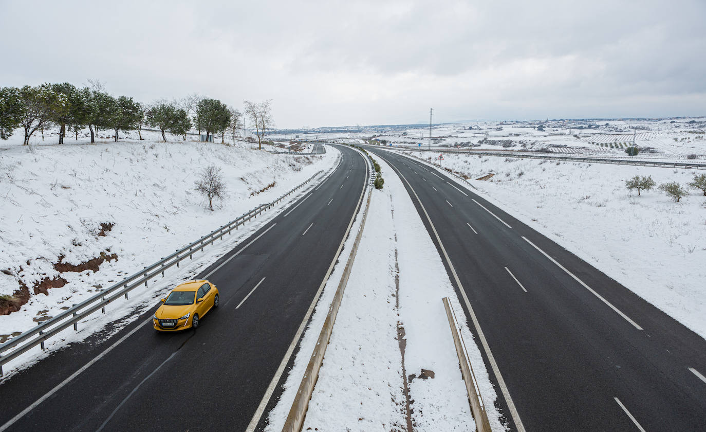 Fotos: Así han lucido este domingo las carreteras riojanas